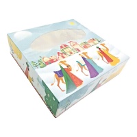 Boîte pour gâteau des rois 33 x 33 x 8 cm - Pastkolor