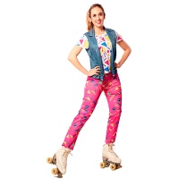 Costume de patineuse des années 90 pour femme