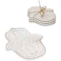 Sous-verres Fatima 10 x 12 cm cm - DCasa - 4 unités