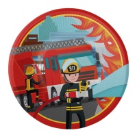 Plaques de feu pour camions de pompiers 23 cm - 8 unités