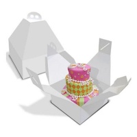 Boîte à gâteaux avec poignée et hauteur spéciale 28 x 28 x 31 cm - Pastkolor