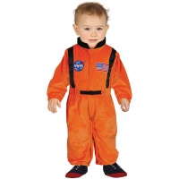 Costume d'astronaute orange pour bébé