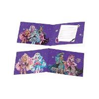Invitations Monster High - 6 unités