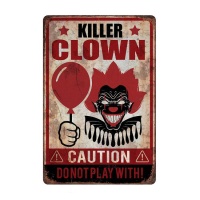 Poster du clown tueur 36 x 24,5 cm