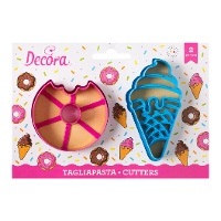 Emporte-pièces donut et glace - Decora - 2 pièces