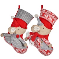 Bas de Noël pour souris 48 cm