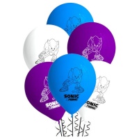 Sonic prime ballons en latex 27 cm - 8 pcs.