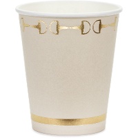 Gobelets à motif équestre avec étriers, 220 ml - 6 unités