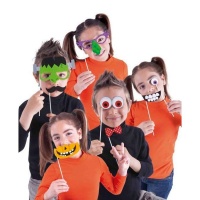 Kit de photocall pour la fête d'Halloween des enfants - 4 unités