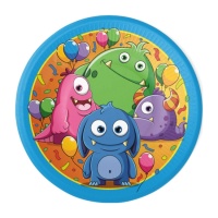 Assiettes Monster 22,2 cm - 8 pcs.