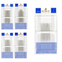 Aiguilles chenille no. 1, 18-22, 20, 22 ou 24 - DMC - 6 pcs.