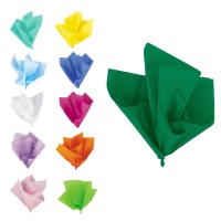 Feuilles de papier de soie colorées 66 x 51 cm - 10 pcs.