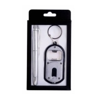Porte-clés Biros + torche avec ouvreur en boîte - 1 pc.