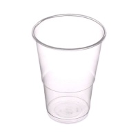 Gobelets réutilisables en plastique transparent de 600 ml - 6 pièces.