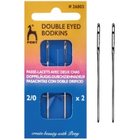 Aiguilles de passage pour ruban à double yeux 6 cm - Pony - 2 pcs.