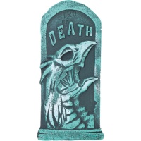 Pierre tombale de la mort avec créature 43 x 22 cm