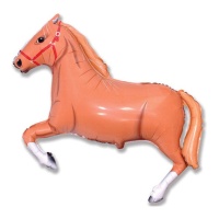 Ballon cheval marron 107 x 75 cm - Conver Party
