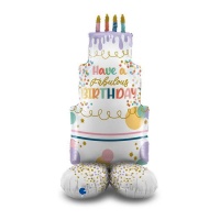 Have a fabulous birthday cake globe avec base 56 x 123 cm - Grabo