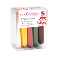 Set de 5 couleurs de fondant 400 g - Scrapcooking