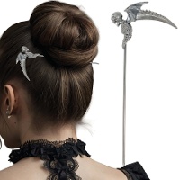 Pinche à cheveux en forme de faux de 19 cm
