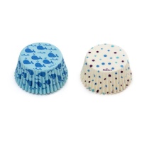 Capsules pour cupcakes à la baleine bleue - Decora - 36 unités