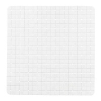 50.3 X 50.3 cm tapis de douche antidérapant à carreaux blancs