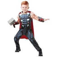 Costume Thor Avengers avec marteau pour enfants