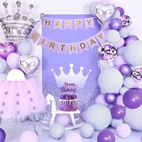 Kit de ballons d'anniversaire pour princesse - Monkey Business - 50 pièces