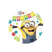 Assiettes de fête Minions 23 cm - 8 unités