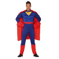 Costume de super-héros avec cape pour hommes