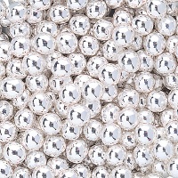 Perles argentées de 6 mm - Dekora - 500 g