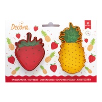 Découpeur d'ananas et de fraises - Decora - 2 unités