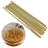 Piliers de gâteau en bambou 30 x 0,5 cm - PME - 12 pcs.