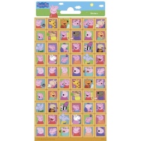 Autocollants Peppa Pig - 1 feuille