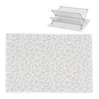 Tapis égouttoir 45 x 30 cm Feuilles