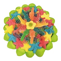 Gâteau de bonbons multicolore amusant de 840 gr
