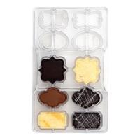 Moule à chocolat pour plaques 20 x 12 cm - Decora - 10 cavités