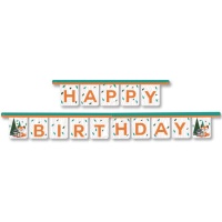 Couronne Happy Birthday Woodland Animals 3m