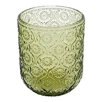 Verre de 270 ml en cristal gravé vert
