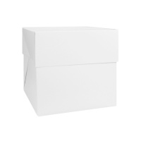 Boîte à gâteaux carrée 26,5 x 26,5 x 25 cm - Decora