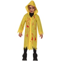 Costume d'enfant avec imperméable sanglant