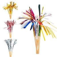 Pics métalliques en forme de feu d'artifice 14 cm - 10 pcs.