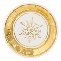 Assiettes Golden Snow 23 cm - 6 pcs.