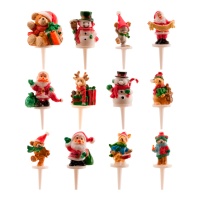 Pics de Noël assortis 3 cm - Dekora - 72 pcs.