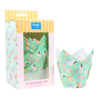Moules à muffins pour animaux de Pâques en papier tulipe - PME - 24 pcs.