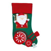 Chaussette de train Père Noël 50cm