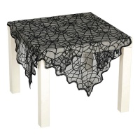 Nappe en toile d'araignée dentelle noire 1,00 x 0,75 m