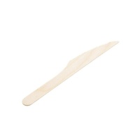 Couteaux en bois biodégradables 16 cm - 12 pcs.