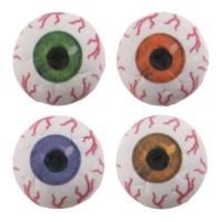Figurines en sucre pour les yeux colorés 3,5 cm - Dekora - 24 unités