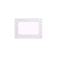 Napperon rectangulaire en papier blanc 18 x 25 cm - 10 pcs.